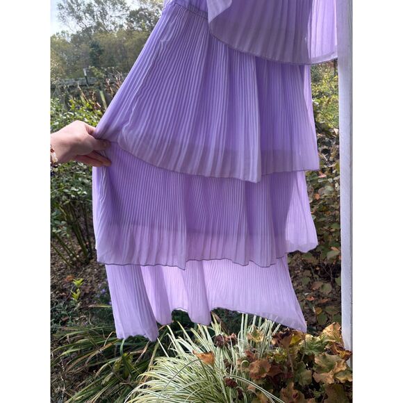 Lulu's Lavender Off-the-Shoulder Ruffle Midi Dress - Picture 6 of 6